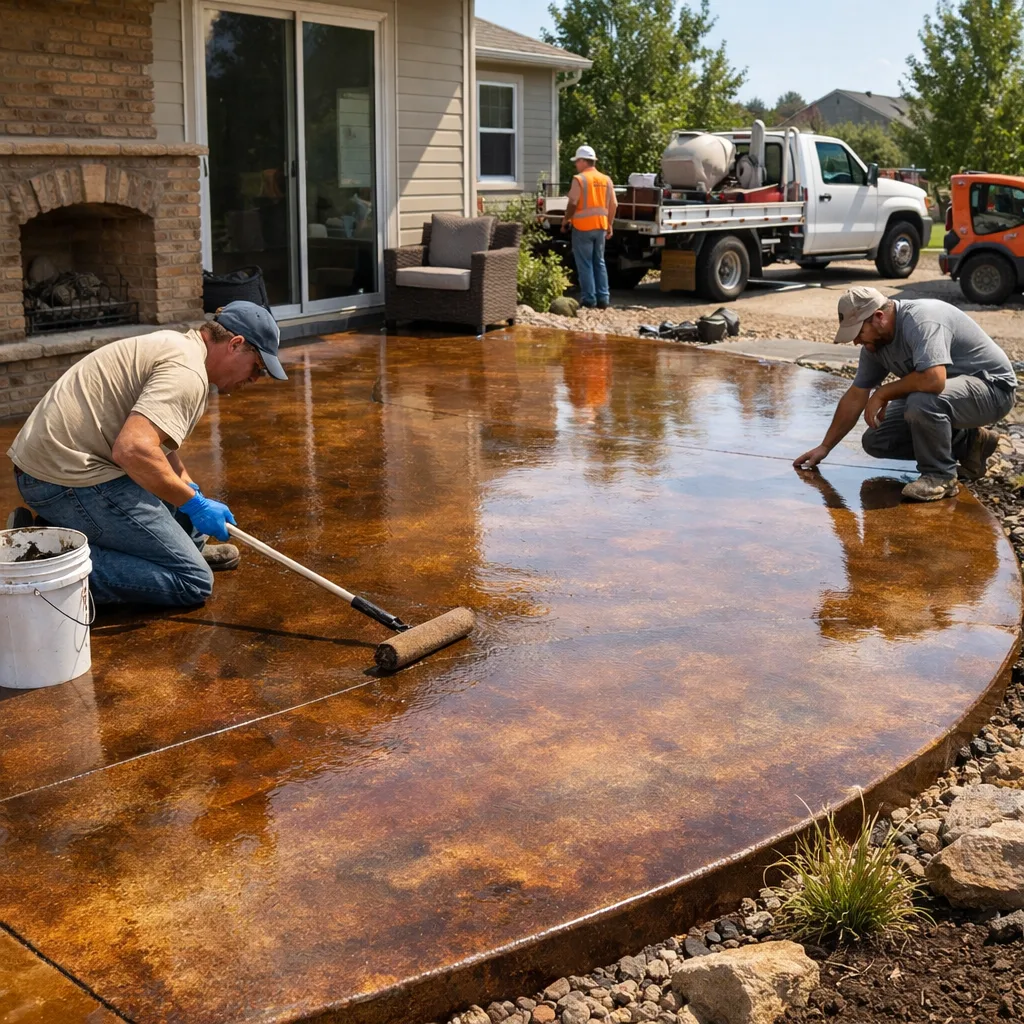 Stained/Colored Concrete Victoria